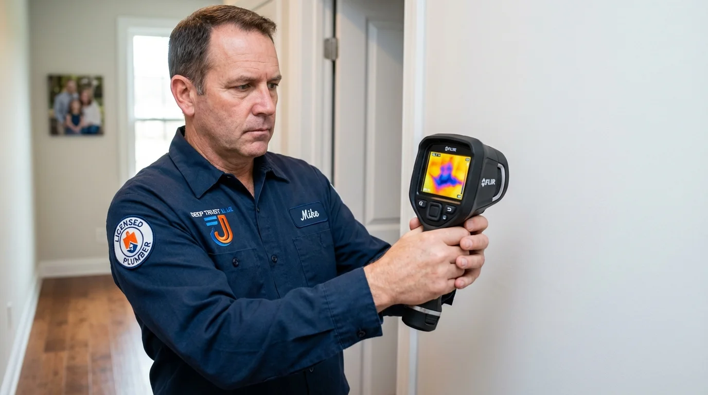 Thermal imaging leak detection by Johns Plumbing LLC in Newark